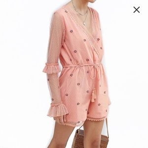 Coral Glamorous Romper